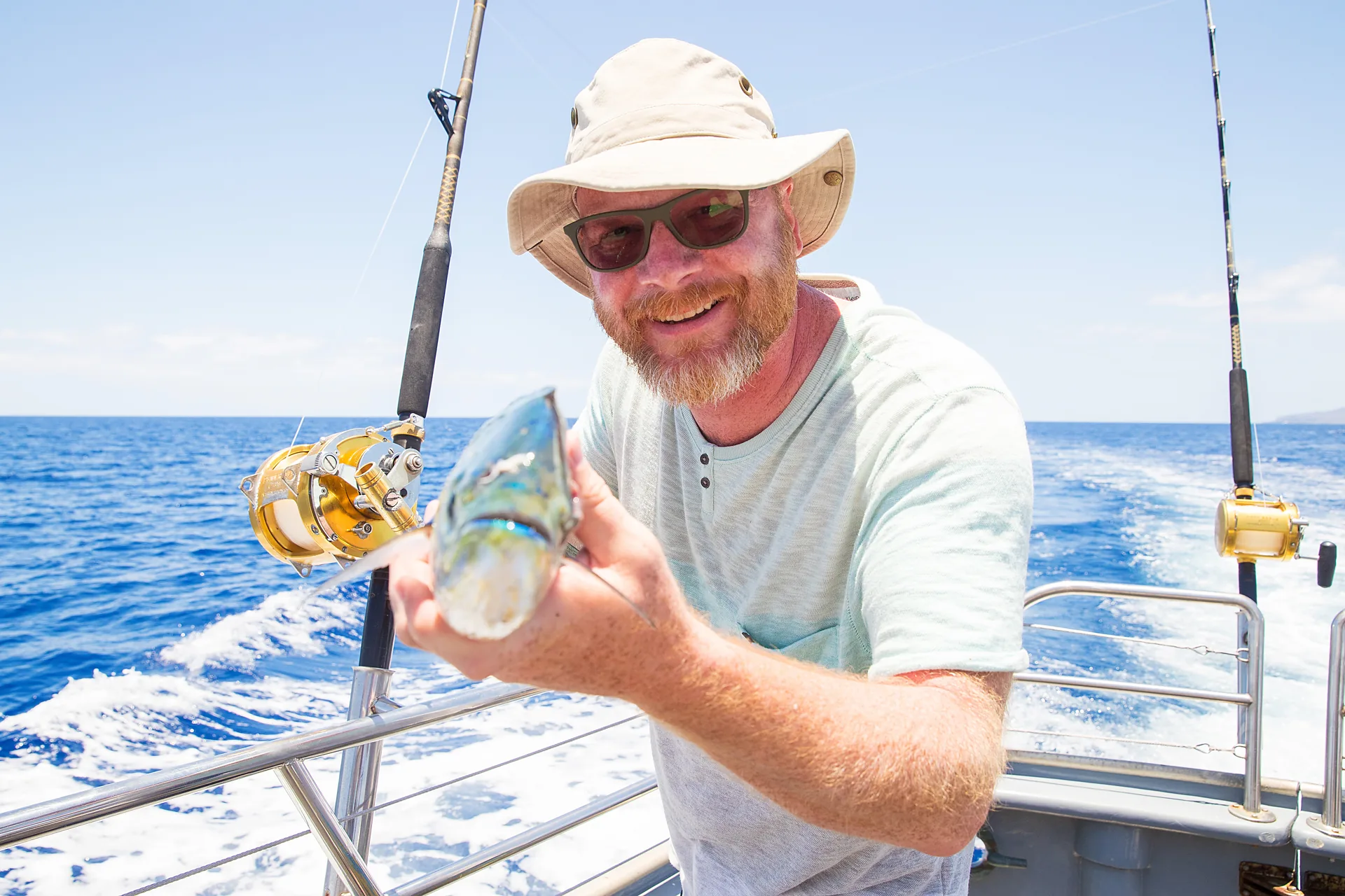 Sport fishing boat departing from Papagayo, Costa Rica