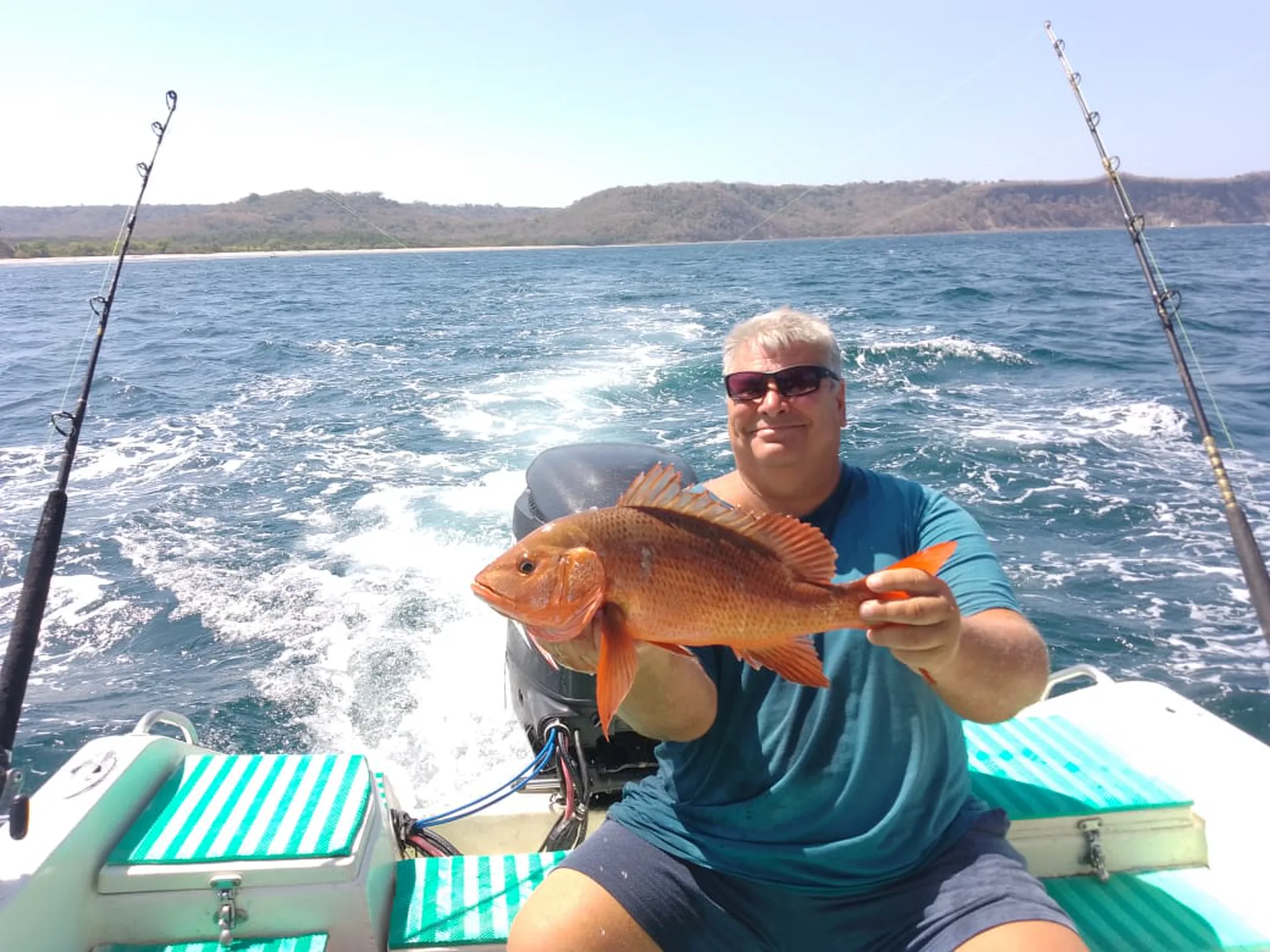 Inshore reef fishing near Playa del Coco in Guanacaste, Costa Rica