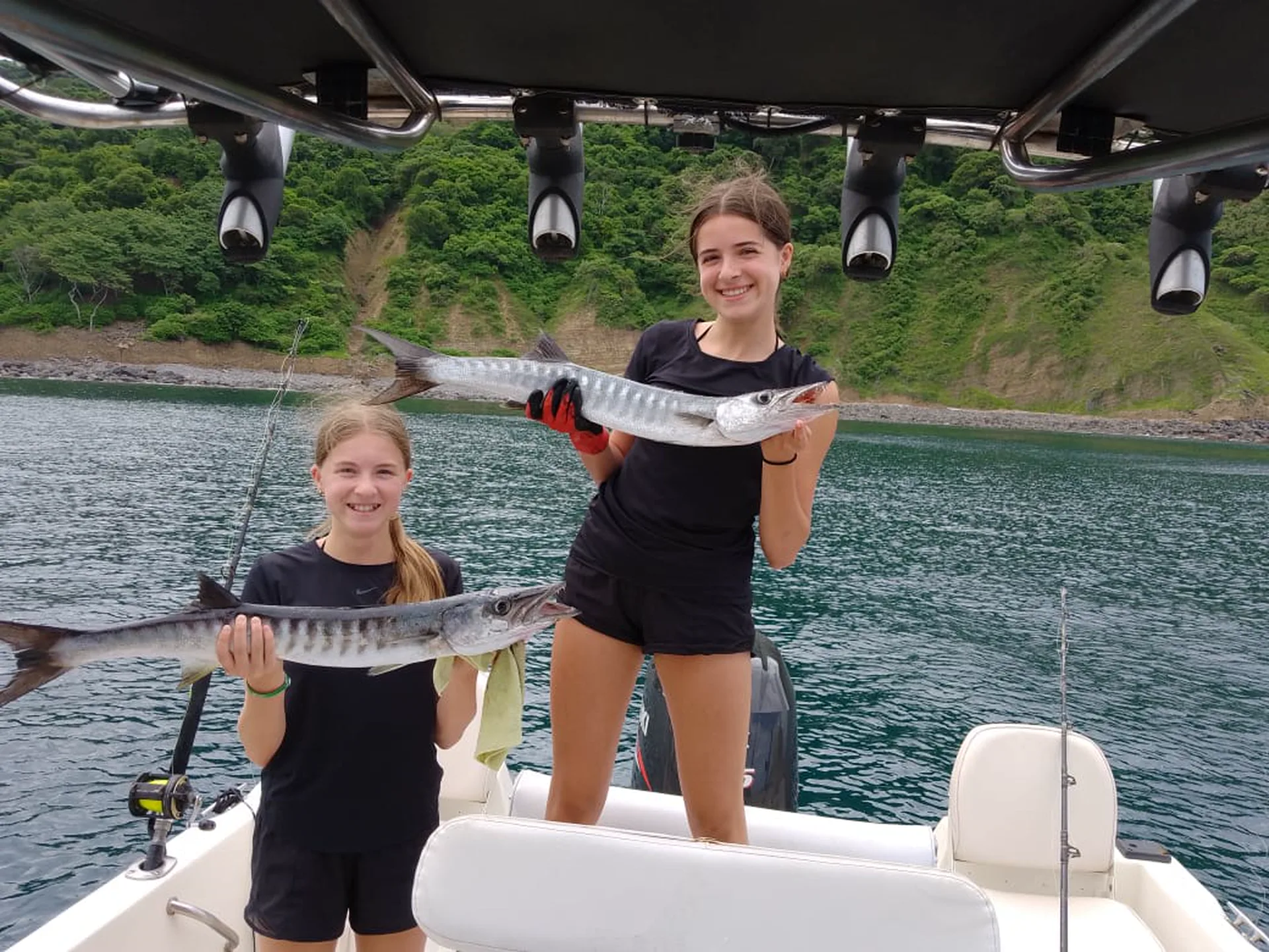 Sport fishing for wahoo offshore in the Gulf of Papagayo