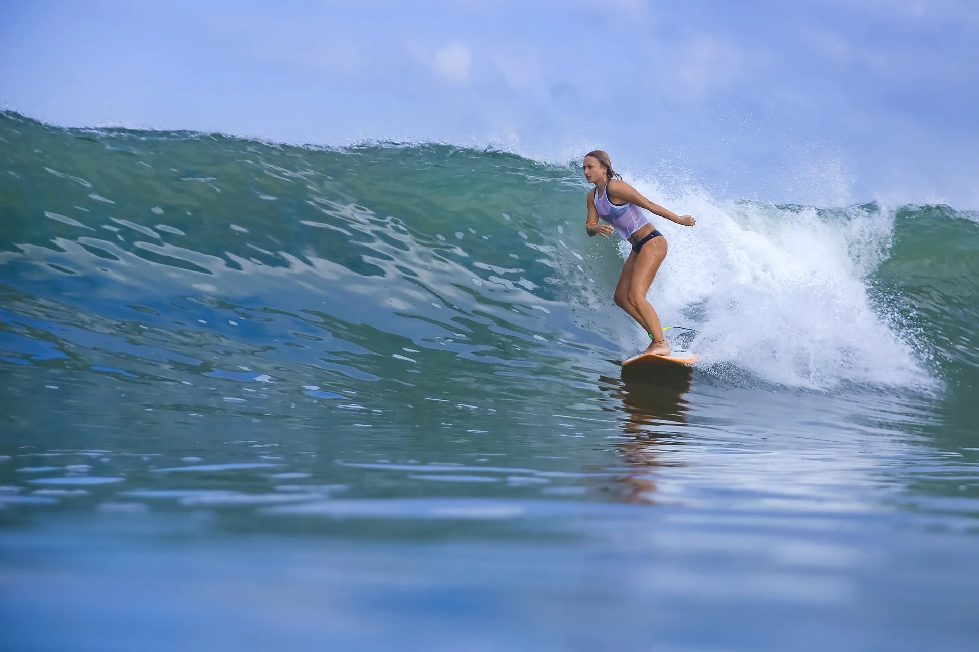 Surfing at Witch's Rock inside Santa Rosa National Park, Guanacaste